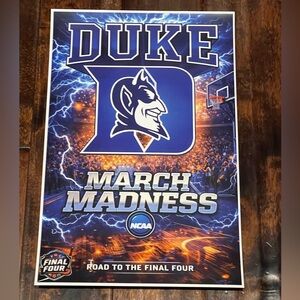 DUKE BLUE DEVILS 11x17 POSTER MARCH MADNESS POSTERS